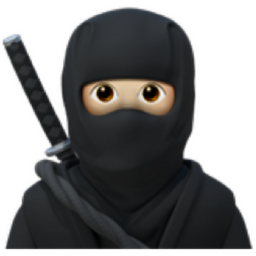 ninja: light skin tone emoji