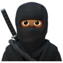 ninja: medium skin tone emoji