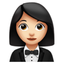 woman in tuxedo: light skin tone emoji