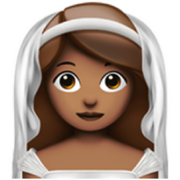 woman with veil: medium skin tone emoji