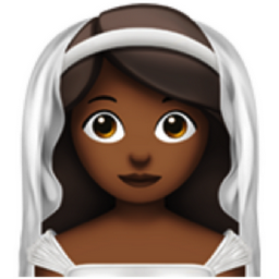 woman with veil: medium-dark skin tone emoji