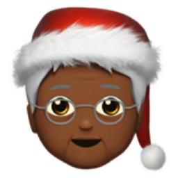Mx Claus: medium-dark skin tone emoji