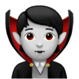 vampire: light skin tone emoji