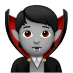 vampire: medium-light skin tone emoji
