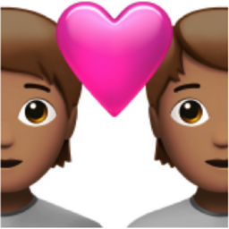 couple with heart: medium skin tone emoji