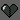 Black broken heart