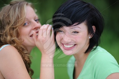 Two Young Women at Meadow picture