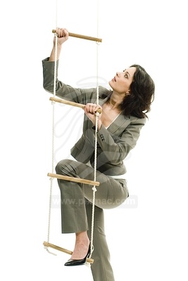 Woman Climbingфотография