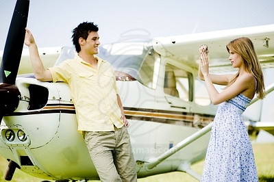 Young Couple by the Aircraftfotografie