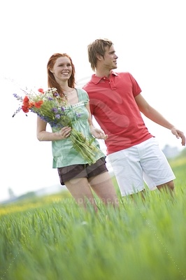 Young Couple in the Field picture