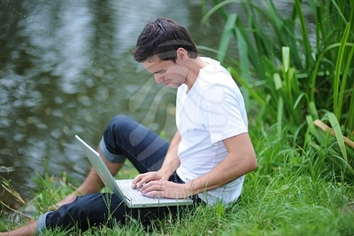 Young Man at Lake