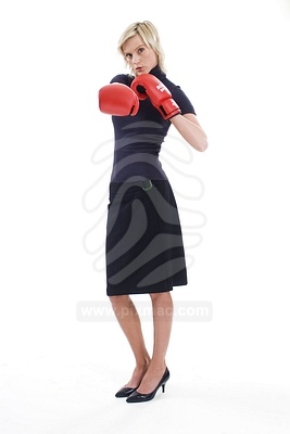 Young Woman Boxing picture