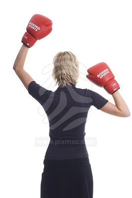 Young Woman Boxingobraz