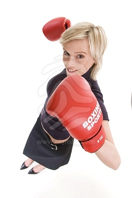 Young Woman Boxing picture