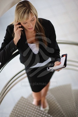 Young Woman with a Notebookфотография