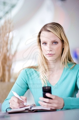 Young Woman Phoning picture