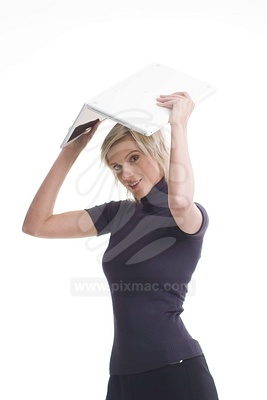 Young Woman with Notebookфотография