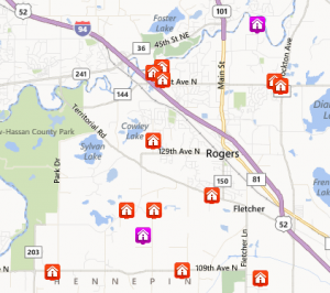 Homes for Sale with Acreage in Rogers MN