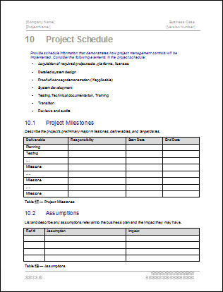 Additional product image for Business Case Template in Software Templates Software