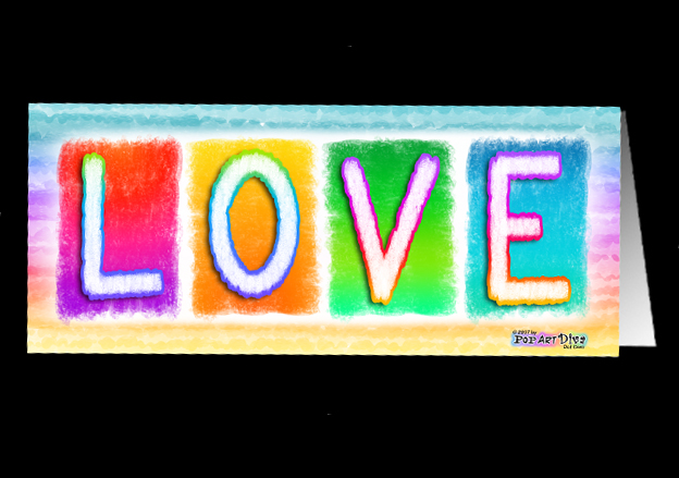 Additional product image for LOVE POP ART Note Greeting Card, Letter in Arts and Crafts Other Files