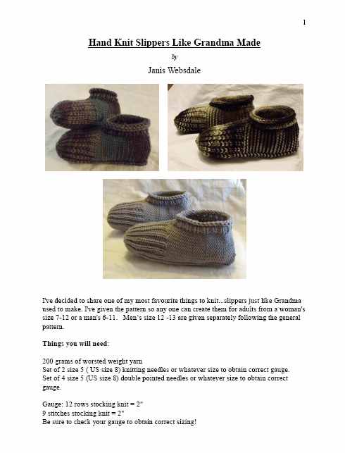 Additional product image for How to Knit Slippers - Just Like Granny Made in Arts and Crafts eBooks Additional product image for How to Knit Slippers - Just Like Granny Made in Arts and Crafts eBooks