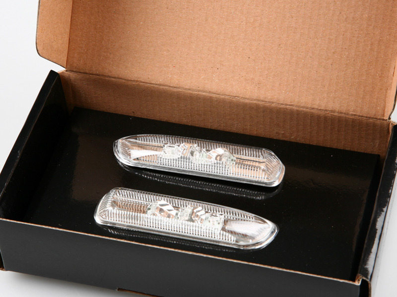 Clear LED Side Marker Repeater Indicator Light For BMW E46 19992003