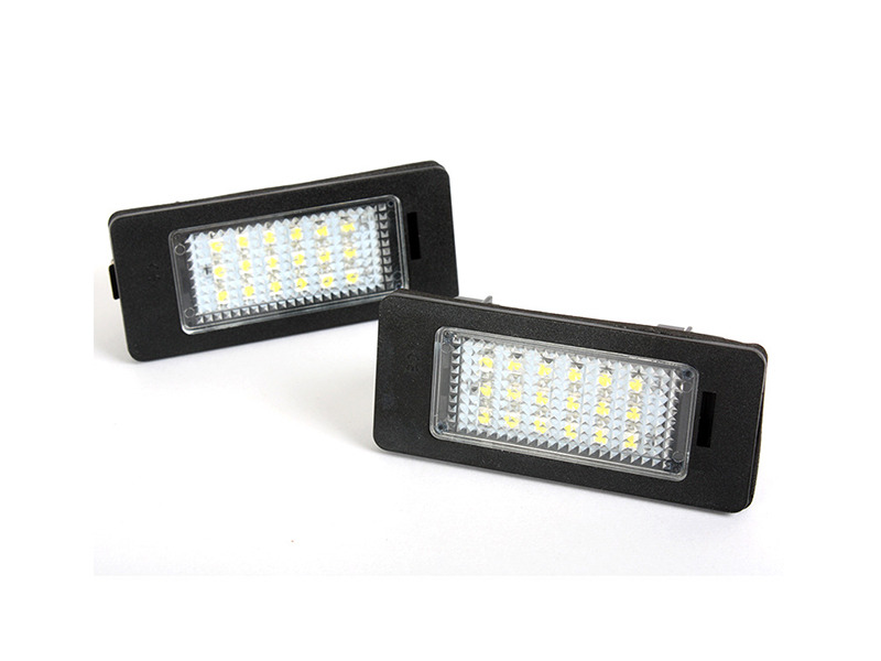 AUXITO CANBUS LED Number Plate Lights For BMW E39 E60 E70 E82 E90 E92 X3 X5 X6 Series (2x, 6000K Cold White)