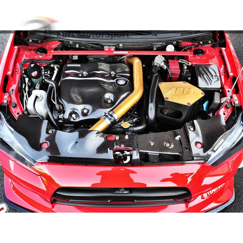 * Carbon Radiator Cooling Plate JDM For Mitsubishi Lancer Evolution X