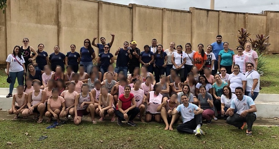 Torneio de vôlei é realizado dentro de unidade feminina de Rio Branco, no Acre