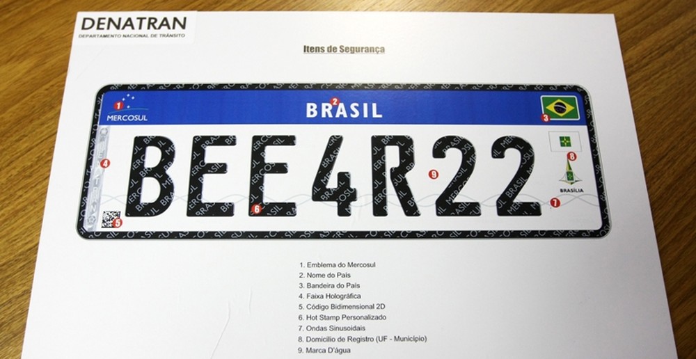 Imagem de capa - Novas placas para automóveis brasileiros