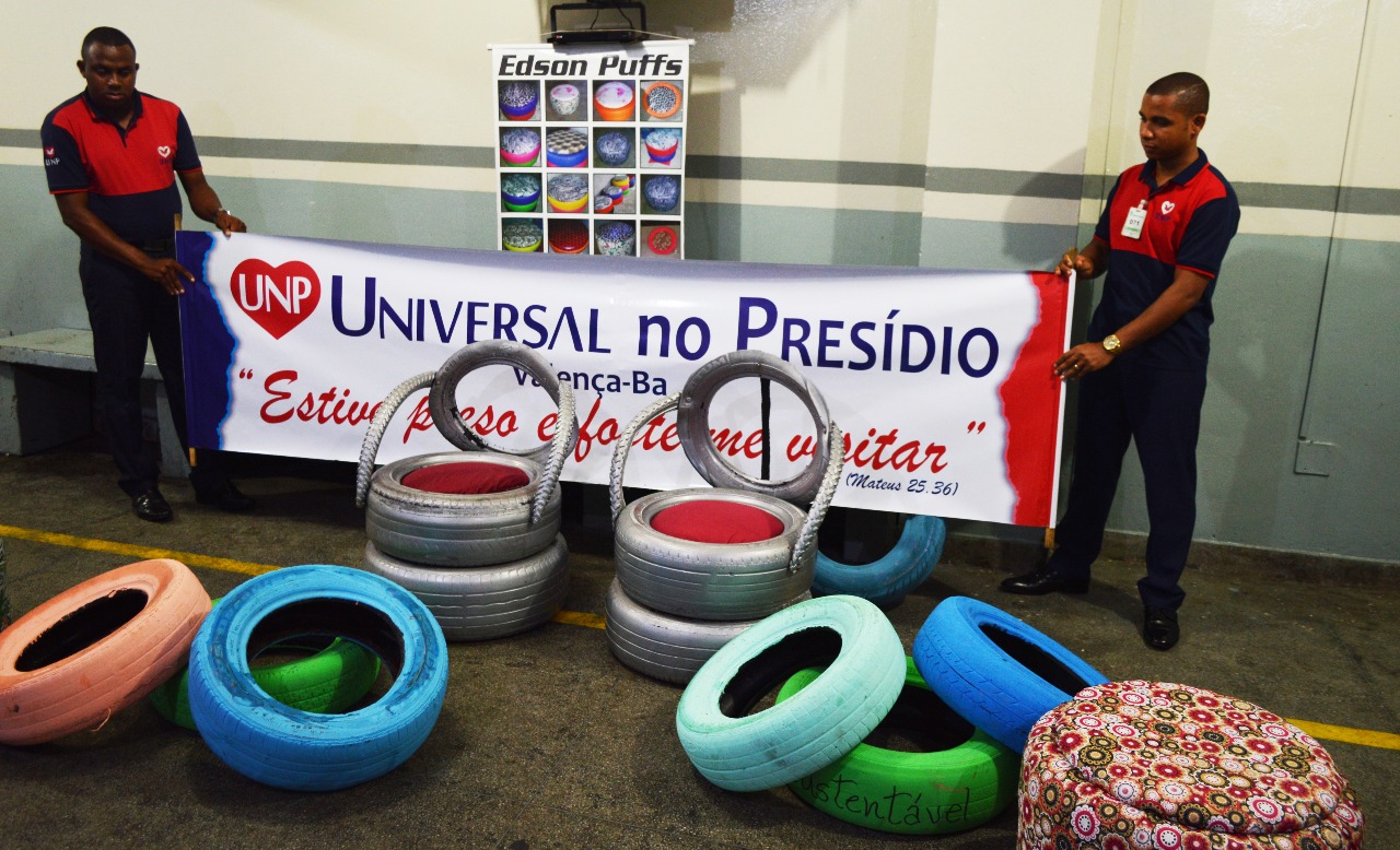 Imagem de capa - Curso de reciclagem de pneus é lançado em presídio de Valença, na Bahia