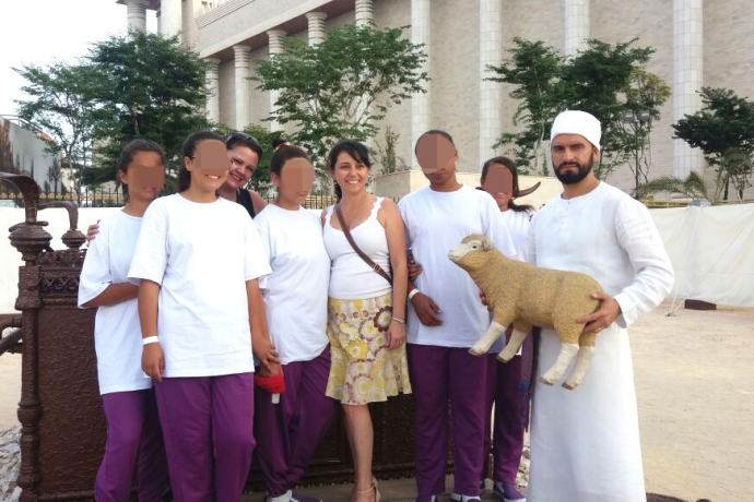 Internas da Fundação Casa visitam o Templo de Salomão