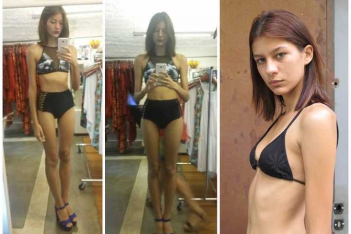 Modelo revela lado obscuro da moda