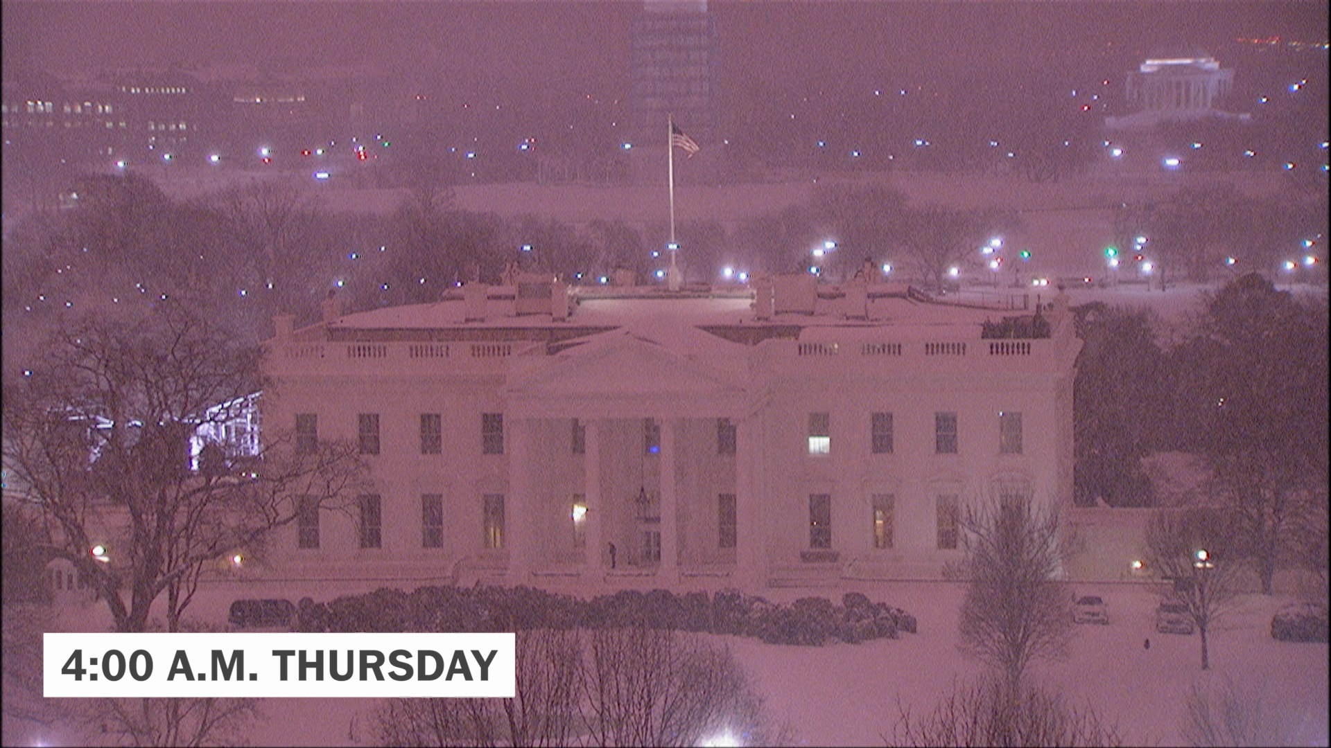 Timelapse Snow blankets the White House The Washington Post