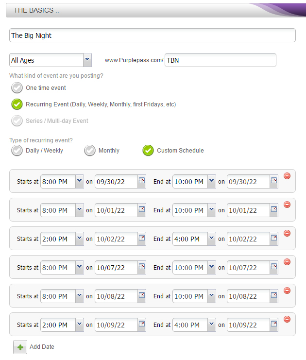 What is a recurring event and how is it any different from a regular