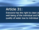 Help Designate Clean Water as a Human Right