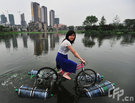 Homemade Amphibious Bicycle