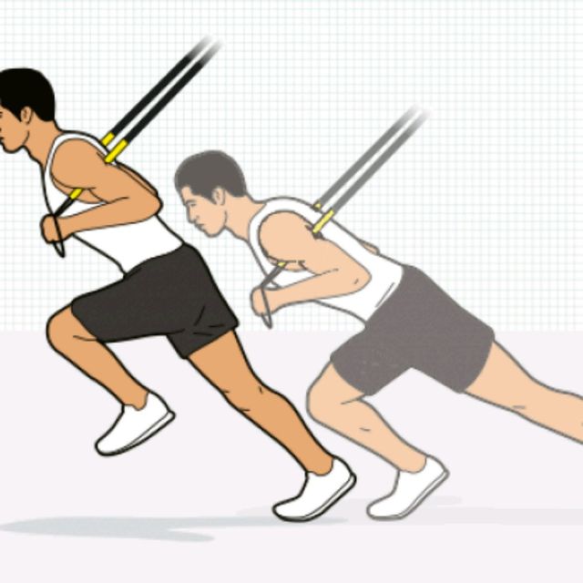 TRX HIGH KNEES Exercise Howto Workout Trainer by Skimble