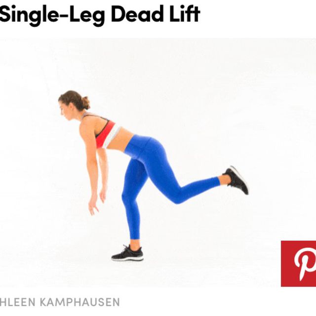 Single Leg Deadlifts Exercise Howto Workout Trainer by Skimble