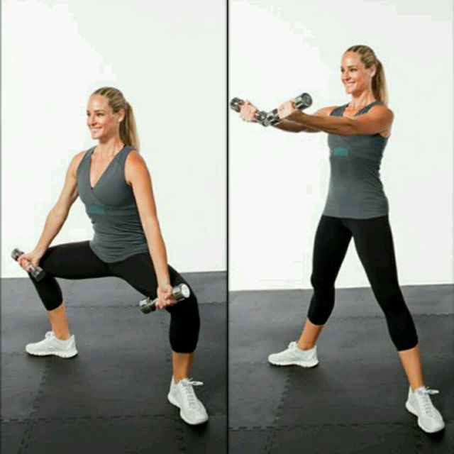 Sumo Squat Dumbbell Giveaway Raise Exercise Howto Sumo Squat Dumbbell Giveaway Raise Exercise Howto