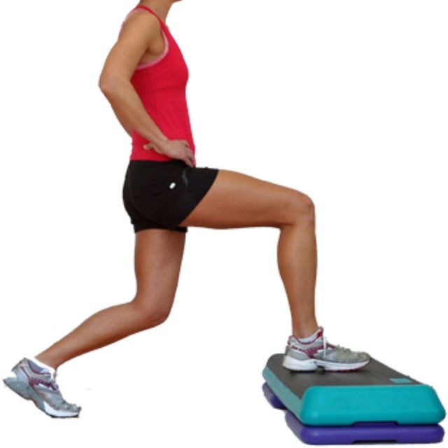 Alternating Modified Lunge Exercise Howto Workout Trainer by Skimble
