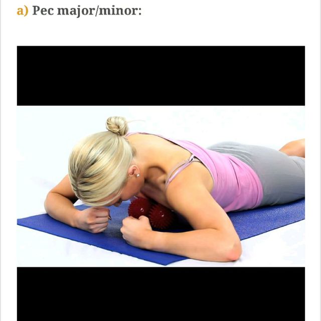 Massage Front Chest Exercise Howto Workout Trainer by Skimble