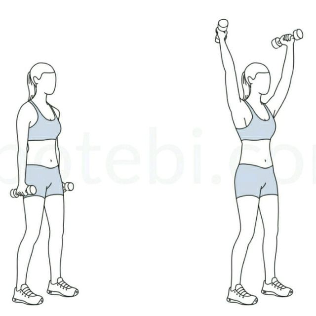 Standing "Y" Raise Exercise Howto Workout Trainer by Skimble