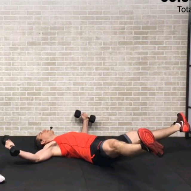 Dumbbell Fly + Hello Dolly Exercise Howto Workout Trainer by Skimble