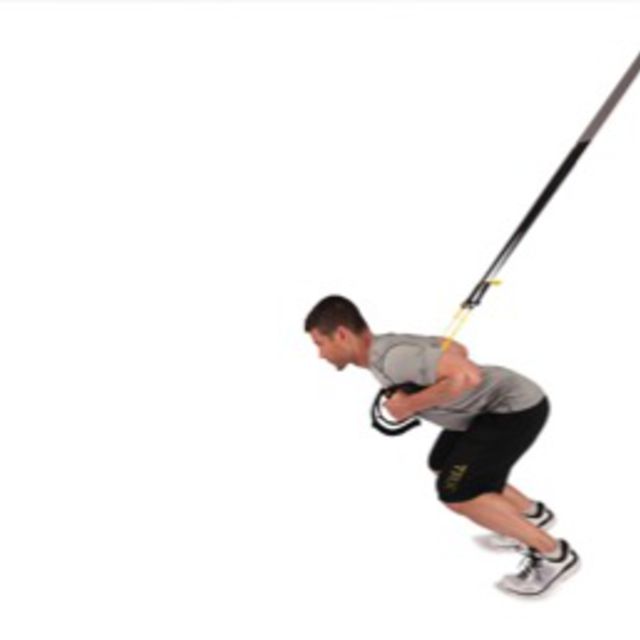 TRX Front Squat Exercise Howto Workout Trainer by Skimble