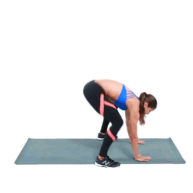 Half Burpee Exercise Howto Workout Trainer by Skimble