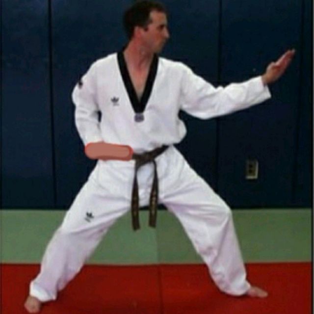 Double Middle Knife Hand Block Left • Sonnal Bakat Momtong Makki