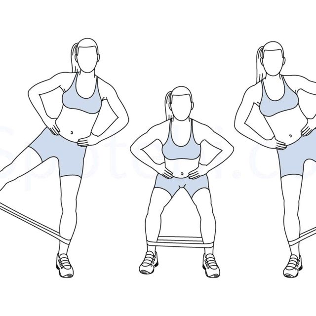 Abduction With Band Exercise Howto Workout Trainer by Skimble