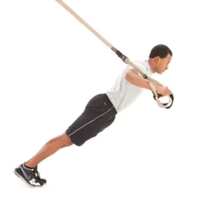 TRX Chest Press Exercise Howto Workout Trainer by Skimble