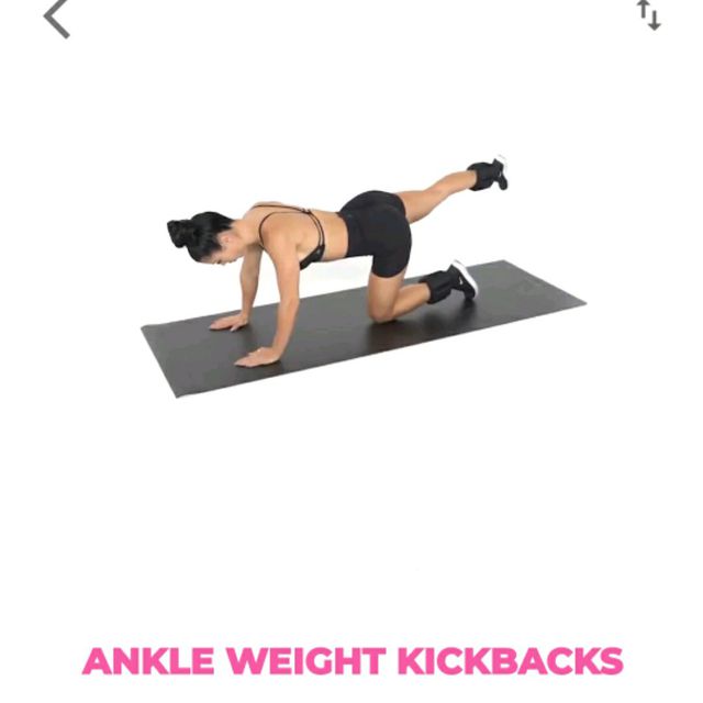Ankle Weight Kickbacks Exercise Howto Workout Trainer by Skimble